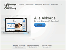 Tablet Screenshot of egitarrenkurs.de